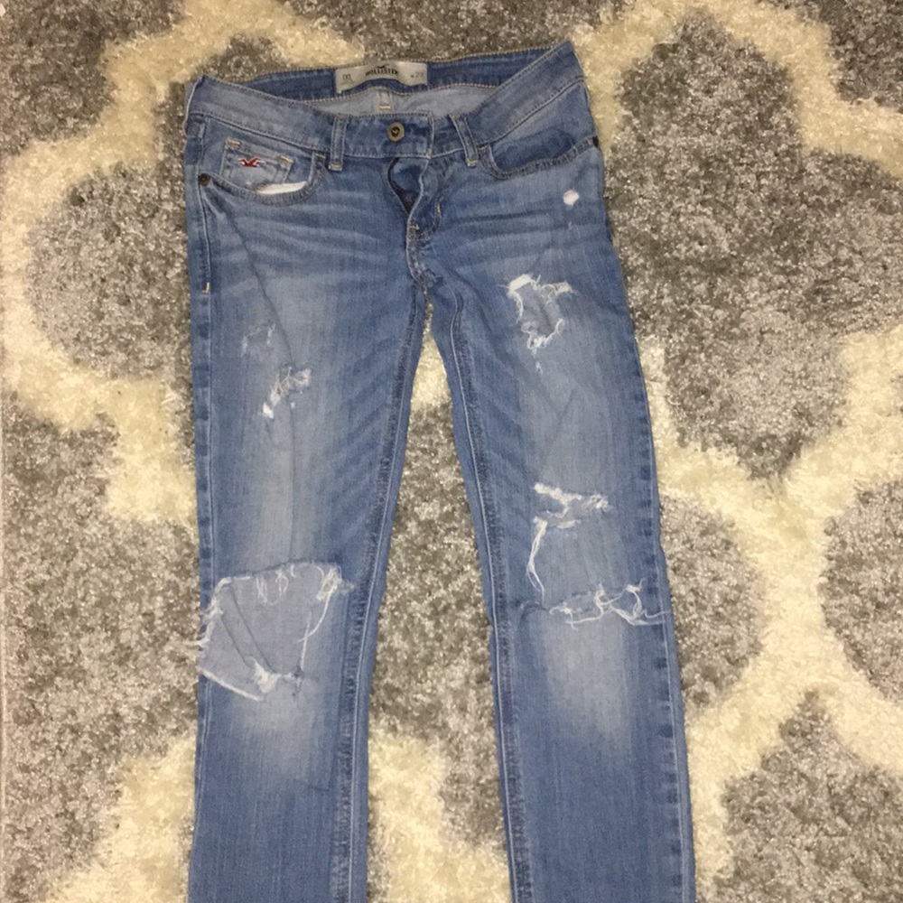 Distressed jeans